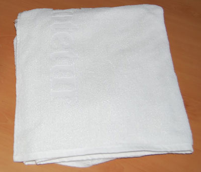 Tovalloles de fil de cotó, en blanc òptic